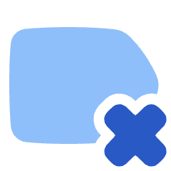 Tag Label Cross Select Icon from Plump Flat Set