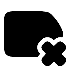 Tag Label Cross Select Icon from Plump Solid Set