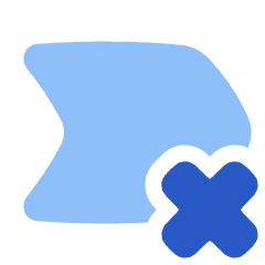 Tag Label Cross Select Shevron Icon from Plump Flat Set