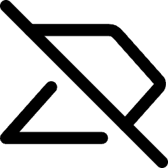 Tag Label Off Disable Shevron Icon from Core Line Set