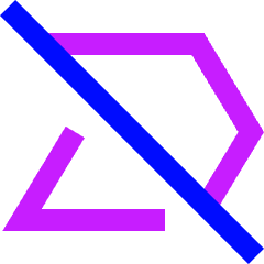 Tag Label Off Disable Shevron Icon from Sharp Neon Set