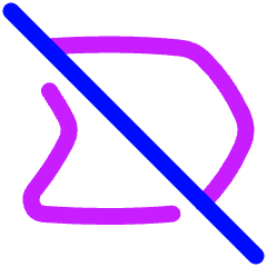 Tag Label Off Disable Shevron Icon from Plump Neon Set