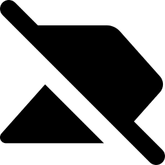 Tag Label Off Disable Shevron Icon from Core Solid Set