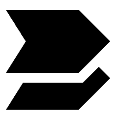 Tags Labels Multiple Shevron Icon from Sharp Solid Set