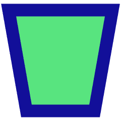 Trash Bin Remove Icon from Sharp Pop Set