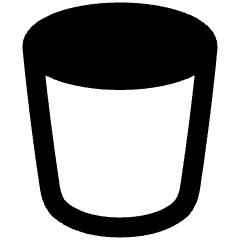 Trash Bin Remove Icon from Plump Remix Set