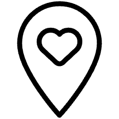 Location Heart Icon from Ultimate Light Set