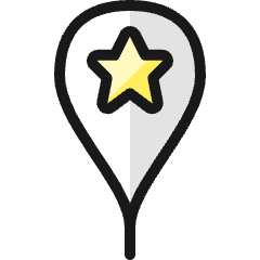 Pin Star 1 Icon from Ultimate Colors Set