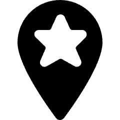 Pin Star Icon from Ultimate Bold Set