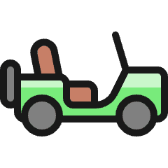 Adventure Car Icon from Ultimate Colors Set