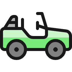 Adventure Car Convertible Icon from Ultimate Colors Set