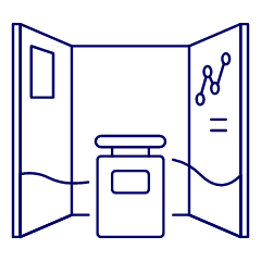 Booth Backdrop Illustration from UX Line Set