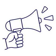 Megaphone Hand 1 Illustration from UX Line Set