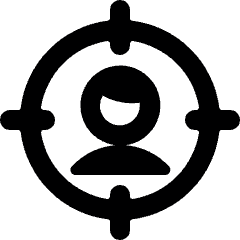 Shopping Advertising Audience Targer User Icon from Ultimate Bold Set