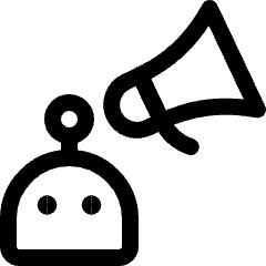 Shopping Ai Advertising Icon from Ultimate Regular Set