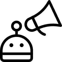 Shopping Ai Advertising Icon from Ultimate Light Set