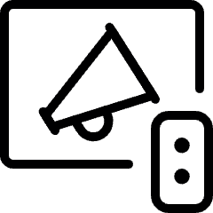 Shopping Broadcast Advertising Television Remote Icon from Ultimate Light Set