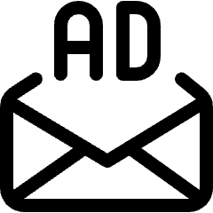 Shopping Direct Mail Advertising Envelope Icon from Ultimate Regular Set