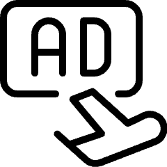 Shopping Transport Advertising Airplane Icon from Ultimate Light Set