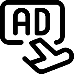 Shopping Transport Advertising Airplane Icon from Ultimate Regular Set