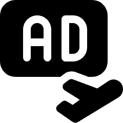 Shopping Transport Advertising Airplane Icon from Ultimate Bold Set