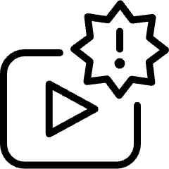 Shopping Video Advertising Media Icon from Ultimate Light Set
