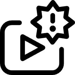 Shopping Video Advertising Media Icon from Ultimate Regular Set