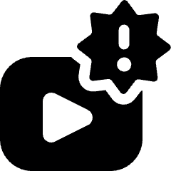 Shopping Video Advertising Media Icon from Ultimate Bold Set