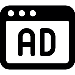 Shopping Web Advertising Browser Icon from Ultimate Bold Set