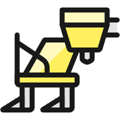 Agriculture Machine Harvester Storage Icon from Ultimate Colors Set
