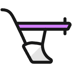 Agriculture Machine Plow Icon from Ultimate Colors Set