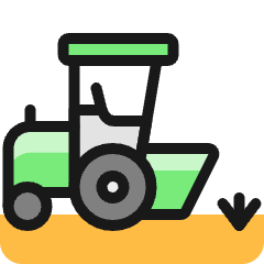 Agriculture Machine Tractor 1 Icon from Ultimate Colors Set
