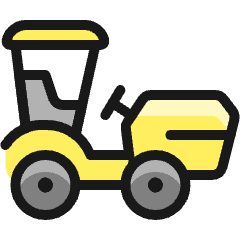 Agriculture Machine Tractor 2 Icon from Ultimate Colors Set