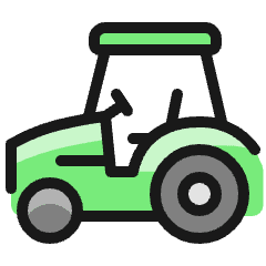 Agriculture Machine Tractor Icon from Ultimate Colors Set