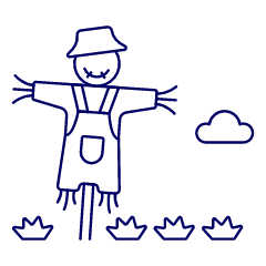 Scarecrow Illustration from UX Line Set