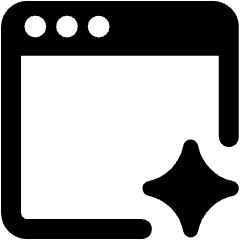 Ai Browser Spark Icon from Ultimate Bold Set