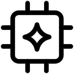 Ai Chip Spark Icon from Ultimate Regular Set