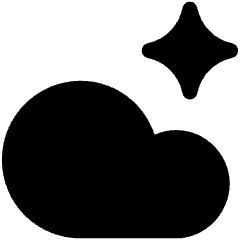 Ai Cloud Spark Icon from Ultimate Bold Set