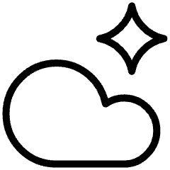 Ai Cloud Spark Icon from Ultimate Light Set