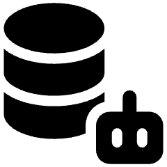 Ai Database Robot Icon from Ultimate Bold Set