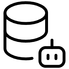 Ai Database Robot Icon from Ultimate Light Set