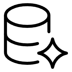 Ai Database Spark Icon from Ultimate Light Set