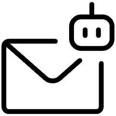 Ai Email Generator Robot Icon from Ultimate Light Set