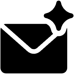 Ai Email Generator Spark Icon from Ultimate Bold Set