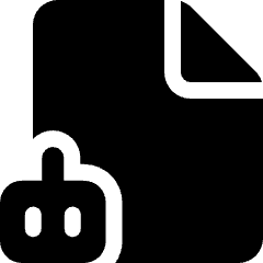 Ai File Robot Icon from Ultimate Bold Set