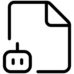 Ai File Robot Icon from Ultimate Light Set