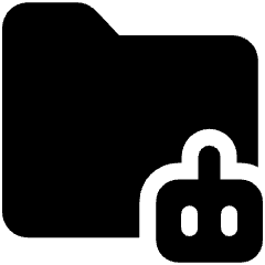 Ai Folder Robot Icon from Ultimate Bold Set