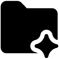 Ai Folder Spark Icon from Ultimate Bold Set