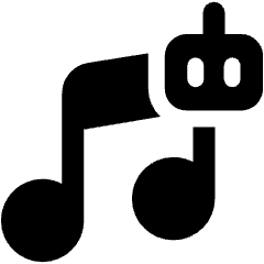 Ai Generate Music Robot Icon from Ultimate Bold Set