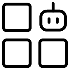 Ai Generate Variation Robot Icon from Ultimate Light Set